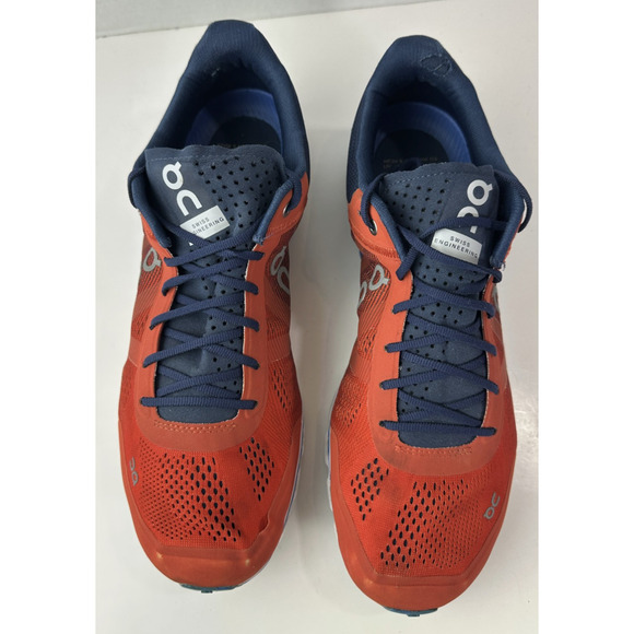 *Flawed On Running Cloudflow Shoes Rust/Pacific Men's Size 11 Running Sneakers - Picture 5 of 16